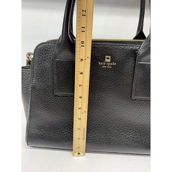 Kate Spade New York Southport Avenue Lydia SLOAN Black Leather Satchel BAG - Picture 9 of 13
